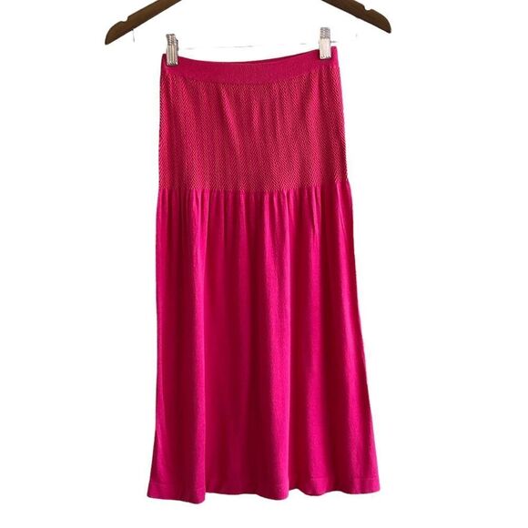 🚨3/$20🚨 Costa Blanca Preppy Stretch Soft Strapless Fit And Flare Mini Dress Pink - Picture 1 of 9
